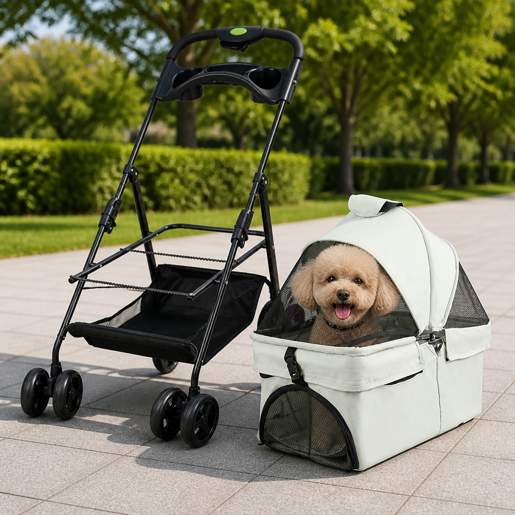 Ortekor Foldable & Detachable Pet Stroller (One-Touch Fold)