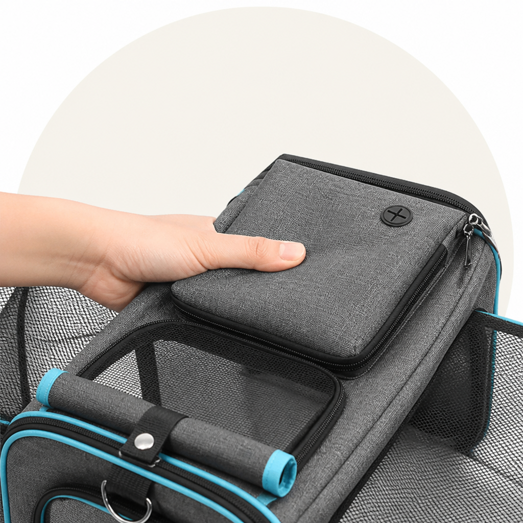 Ortekor Foldable & Expandable Breathable Mesh Pet Carrier