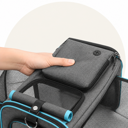Ortekor Foldable & Expandable Breathable Mesh Pet Carrier