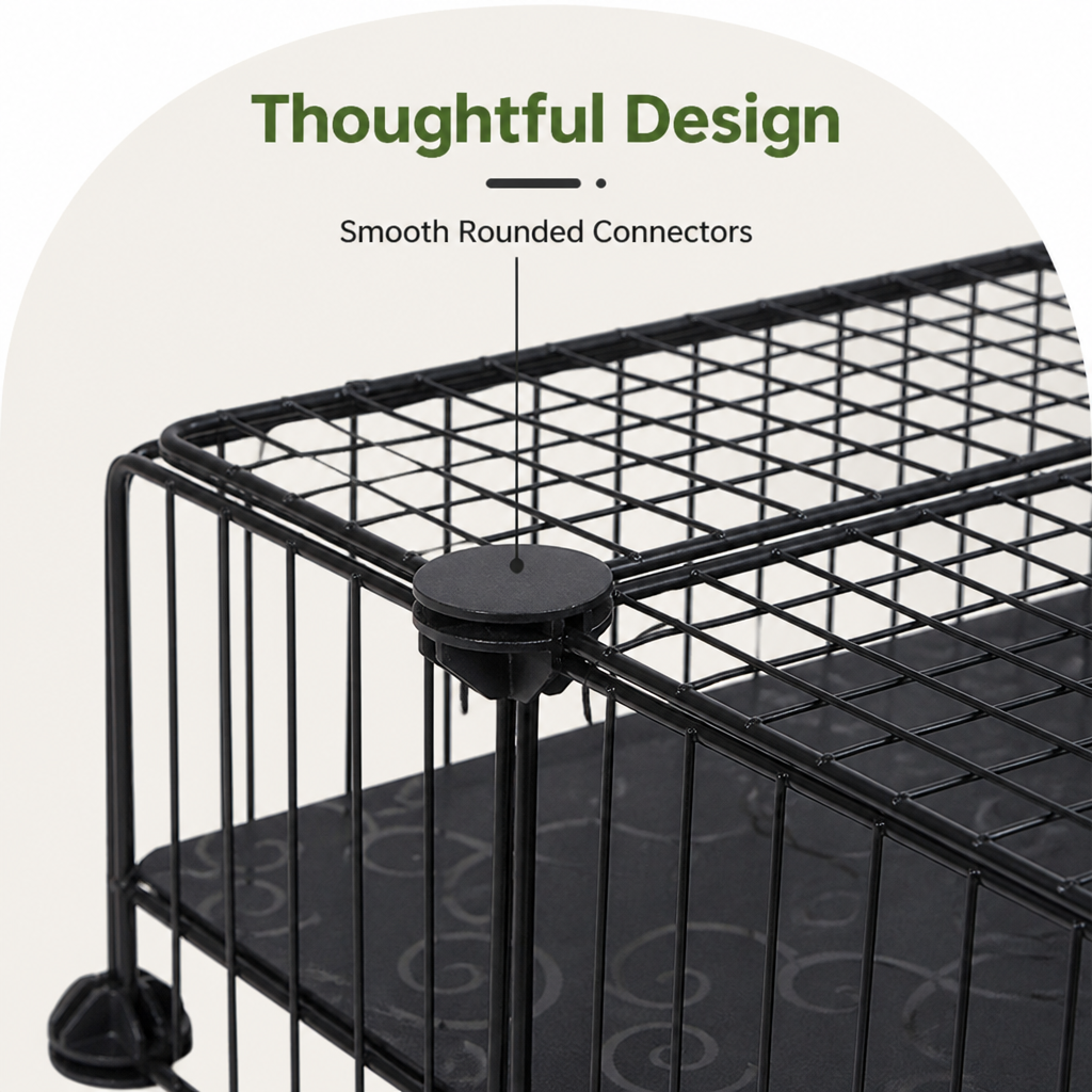 Ortekor Foldable & Modular Pet Playpen (With Door & Ladder)