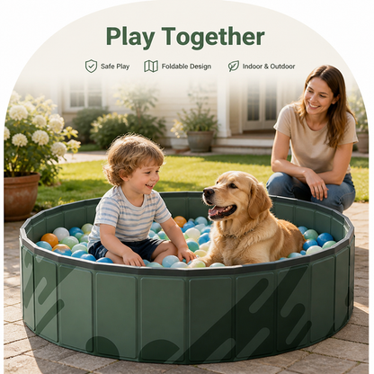 Ortekor Foldable PVC Ball Pit Play Pool (Indoor & Outdoor)