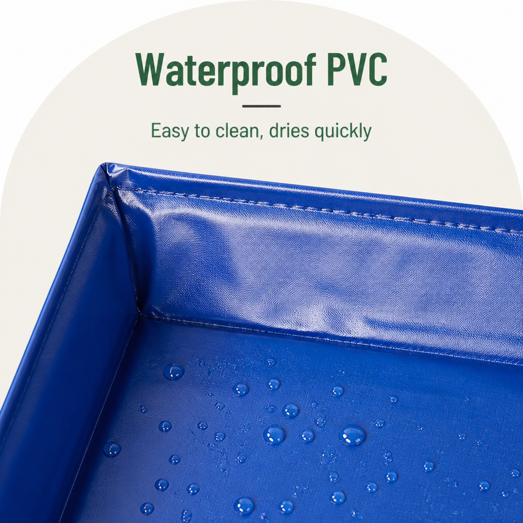 Ortekor Foldable Pet Paddling Pool (Anti-Slip PVC Base)