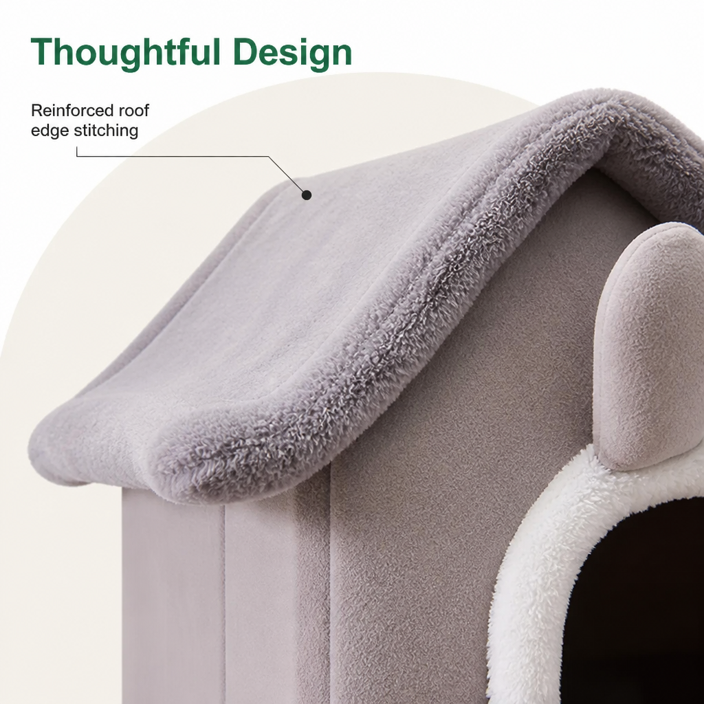 Ortekor Foldable Plush & Warm Pet House