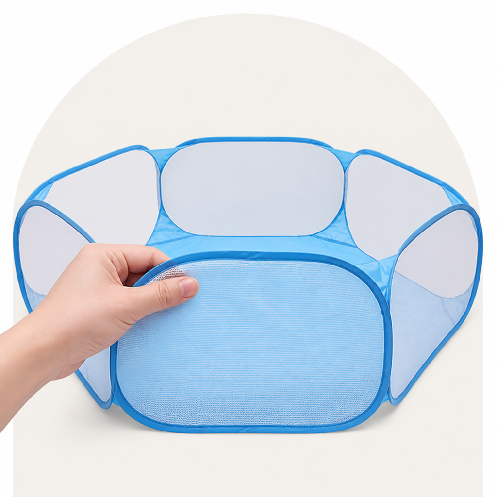 Ortekor Foldable Pop-Up & Breathable Mesh Pet Playpen