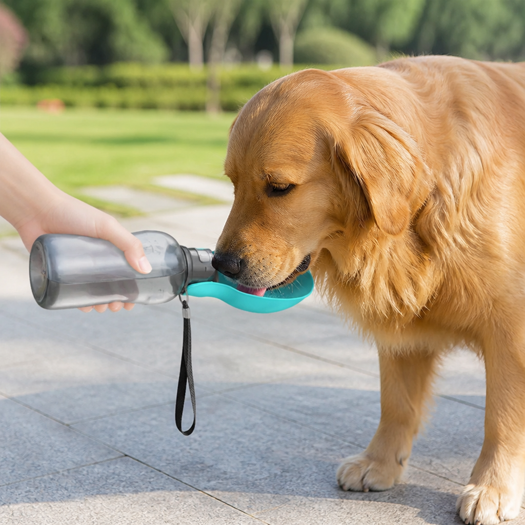 Ortekor Foldable & Portable 800ml Dog Water Bottle