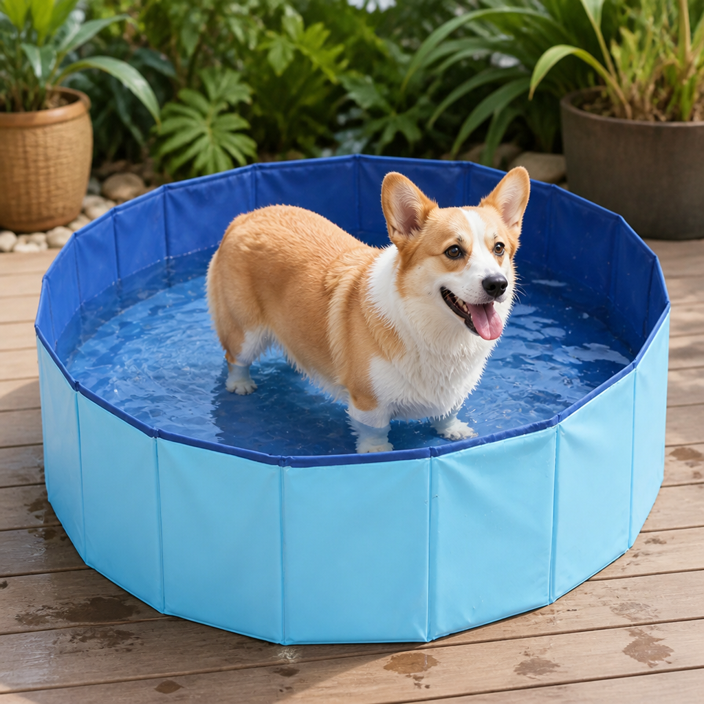 Ortekor Foldable & Portable Pet Bathtub (For Small-to-Medium Pets)