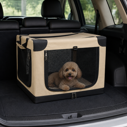 Ortekor Foldable & Ventilated Car Kennel (Small)