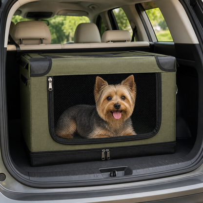 Ortekor Foldable & Ventilated Car Kennel (Small)