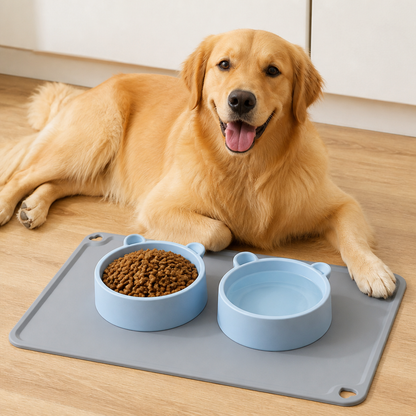 Ortekor Food-Grade Silicone Waterproof & Non-Slip Feeding Mat