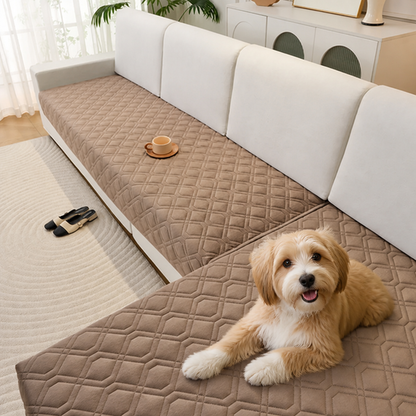 Ortekor Geometric Scratch & Stain-Resistant Sofa Cover (L-Shaped)