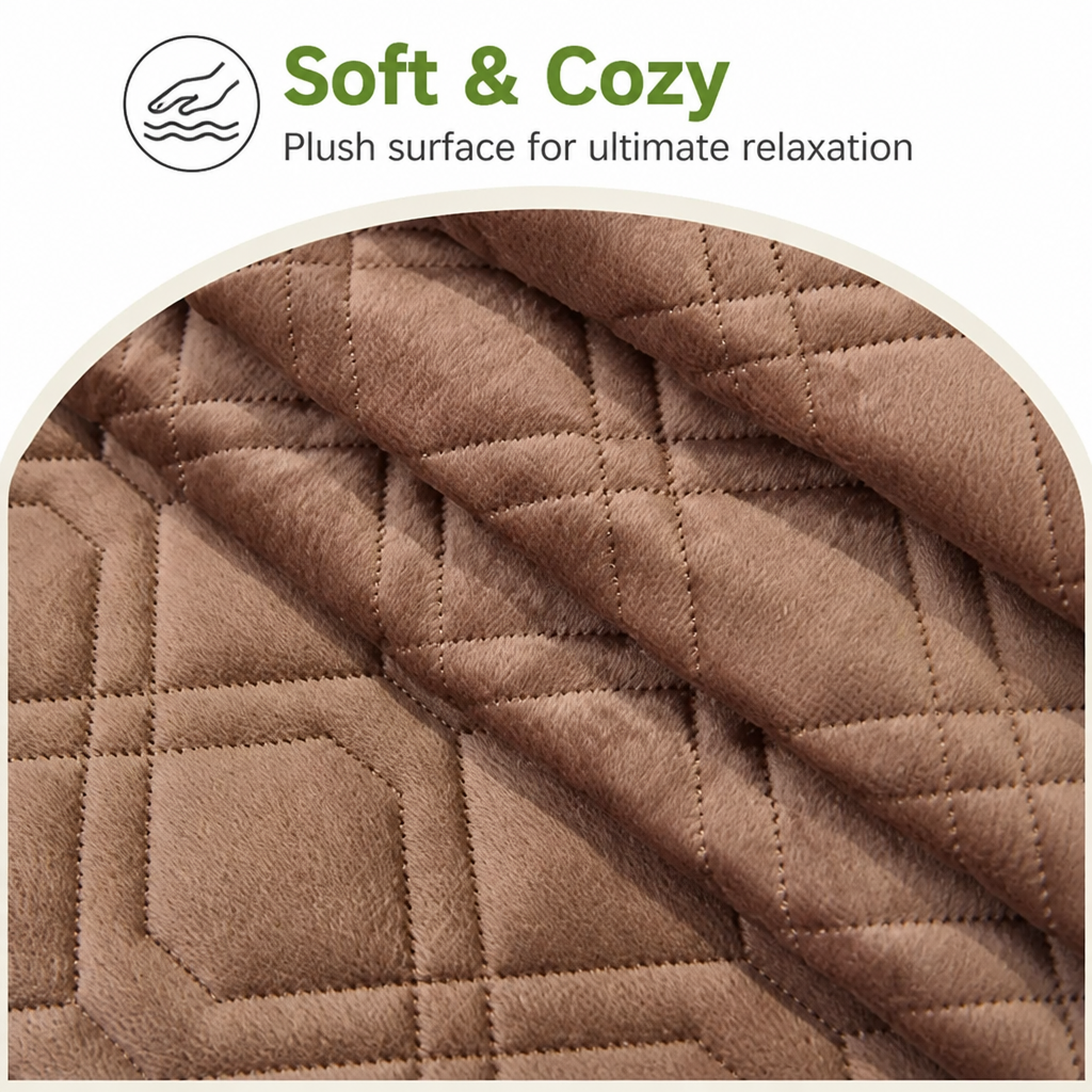 Ortekor Geometric Scratch & Stain-Resistant Sofa Cover (L-Shaped)