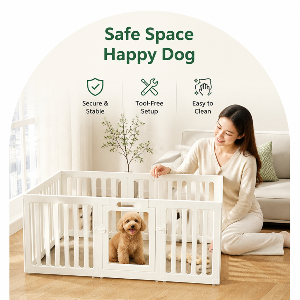 Ortekor HDPE Double-Suction & Secure-Buckle Indoor Playpen