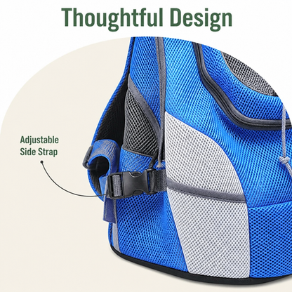 Ortekor Hands-Free & Safety Lock Oxford Mesh Dog Carrier Backpack (Machine-Washable)