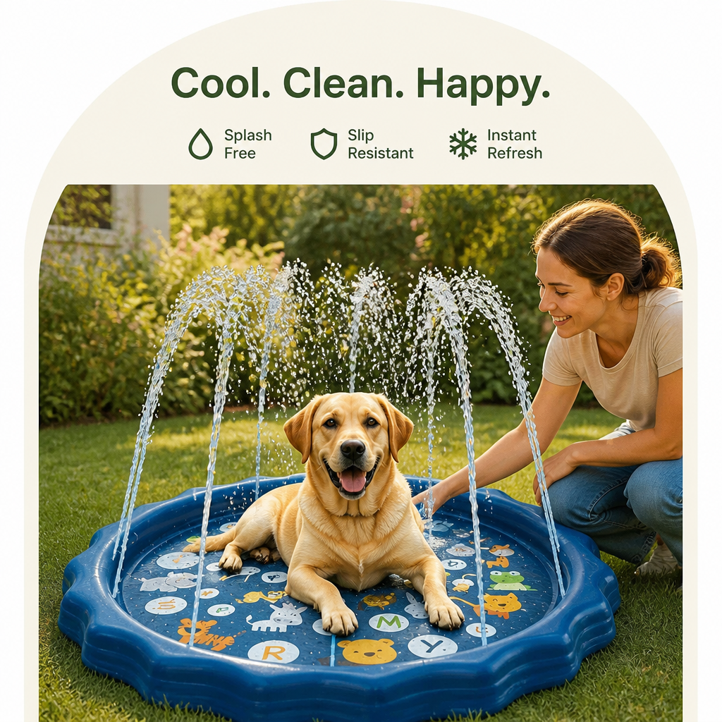 Ortekor Heavy-Duty Water Spray & Anti-Slip Dog Bath Basin