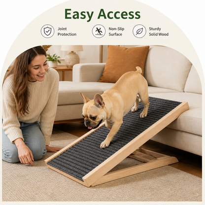 Ortekor Height-Adjustable & Foldable Non-Slip Dog Ramp