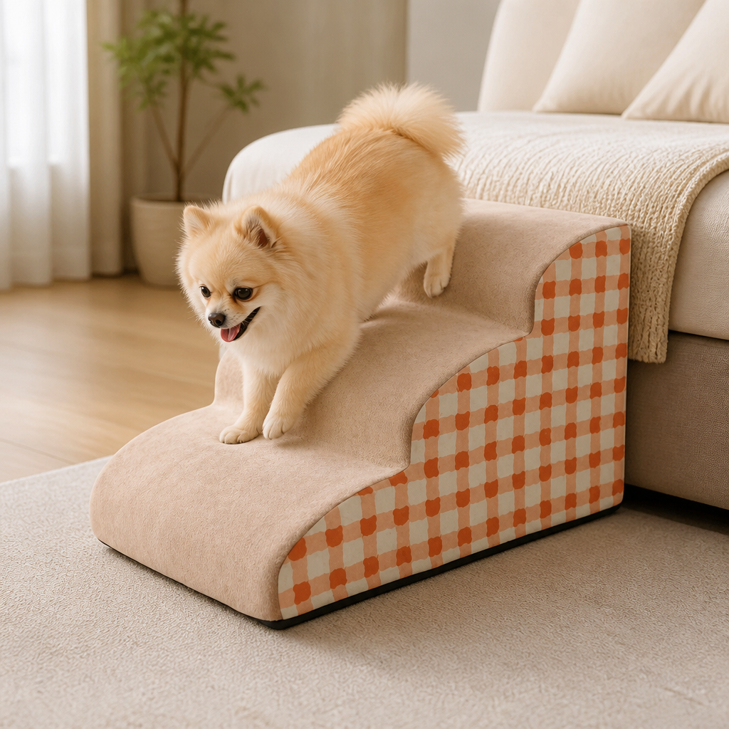 Ortekor High-Density Foam & Non-Slip Dog Stairs (2-3 Steps)