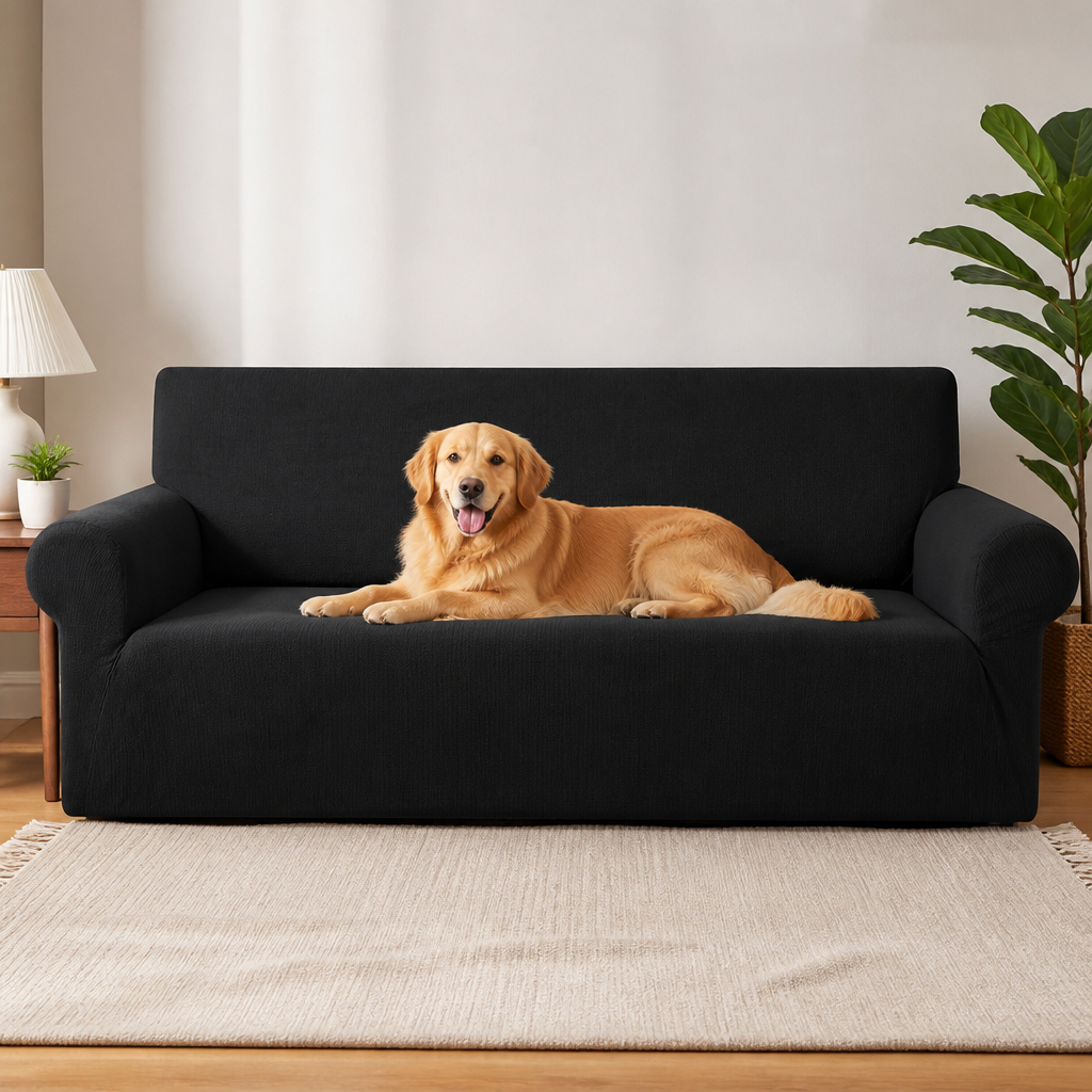 Ortekor High-Stretch Jacquard & Machine Washable Sofa Slipcover (Universal Fit)