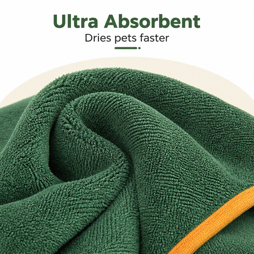 Ortekor Highly Absorbent & Quick-Dry Pet Bathrobe