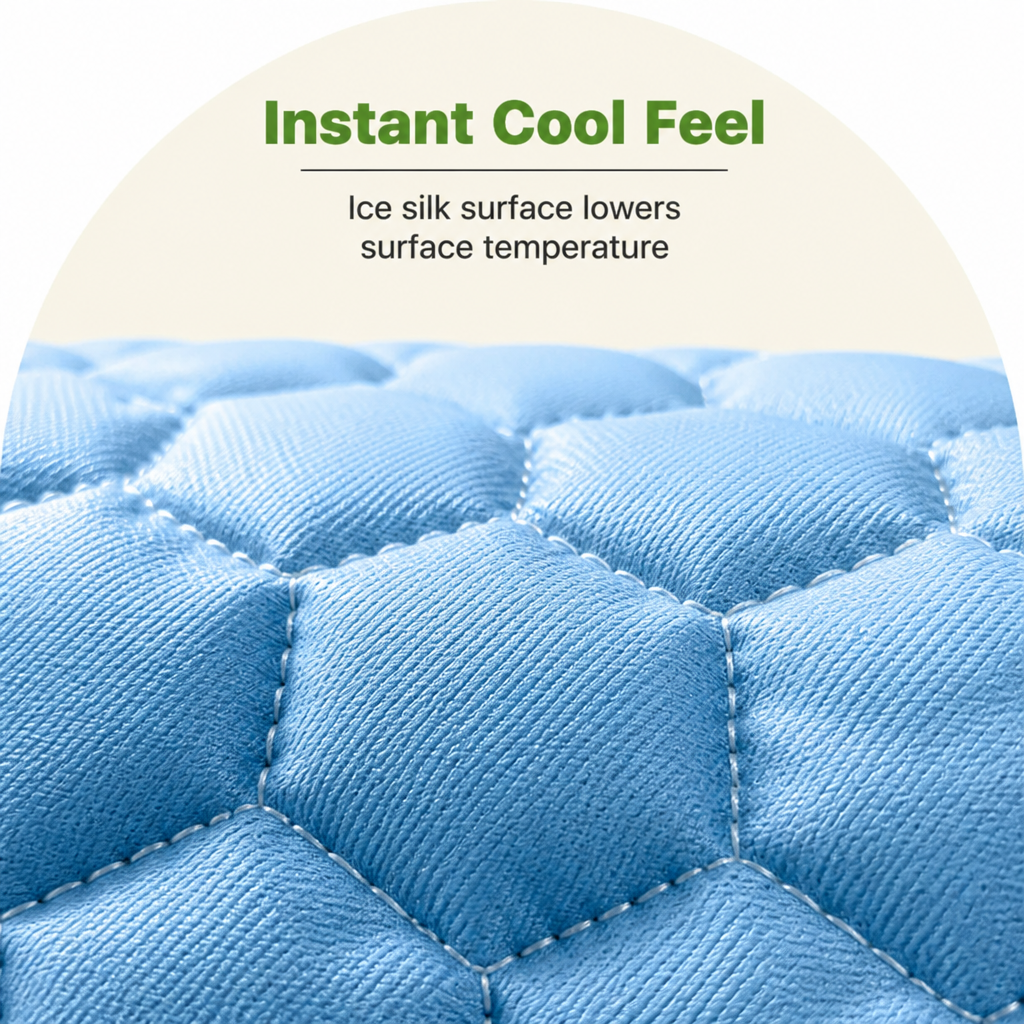 Ortekor Ice Silk Cooling Dog Mat (Washable & Portable)