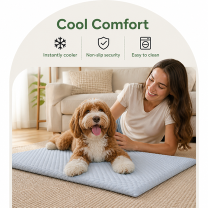 Ortekor Ice Silk Cooling & Non-Slip Pet Mat