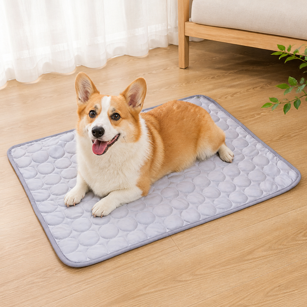 Ortekor Ice Silk & Non-Slip Pet Mat (Machine Washable)