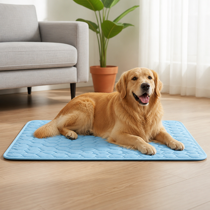 Ortekor Instant Cooling Ice Silk Quilted Pet Mat