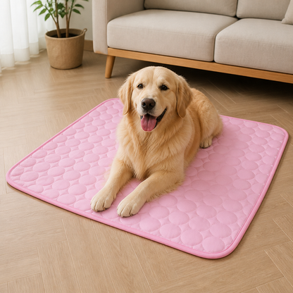 Ortekor Instant Cooling Ice Silk Quilted Pet Mat