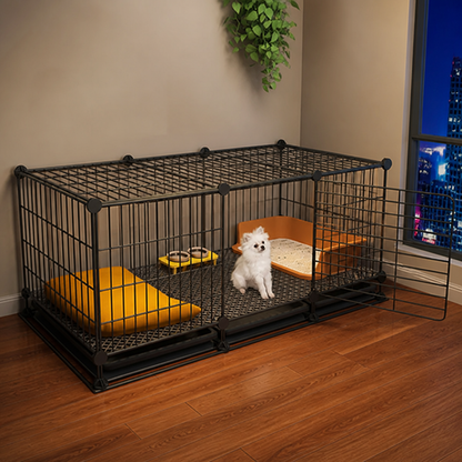 Ortekor Insulated & Separate Toilet Small Dog Kennel