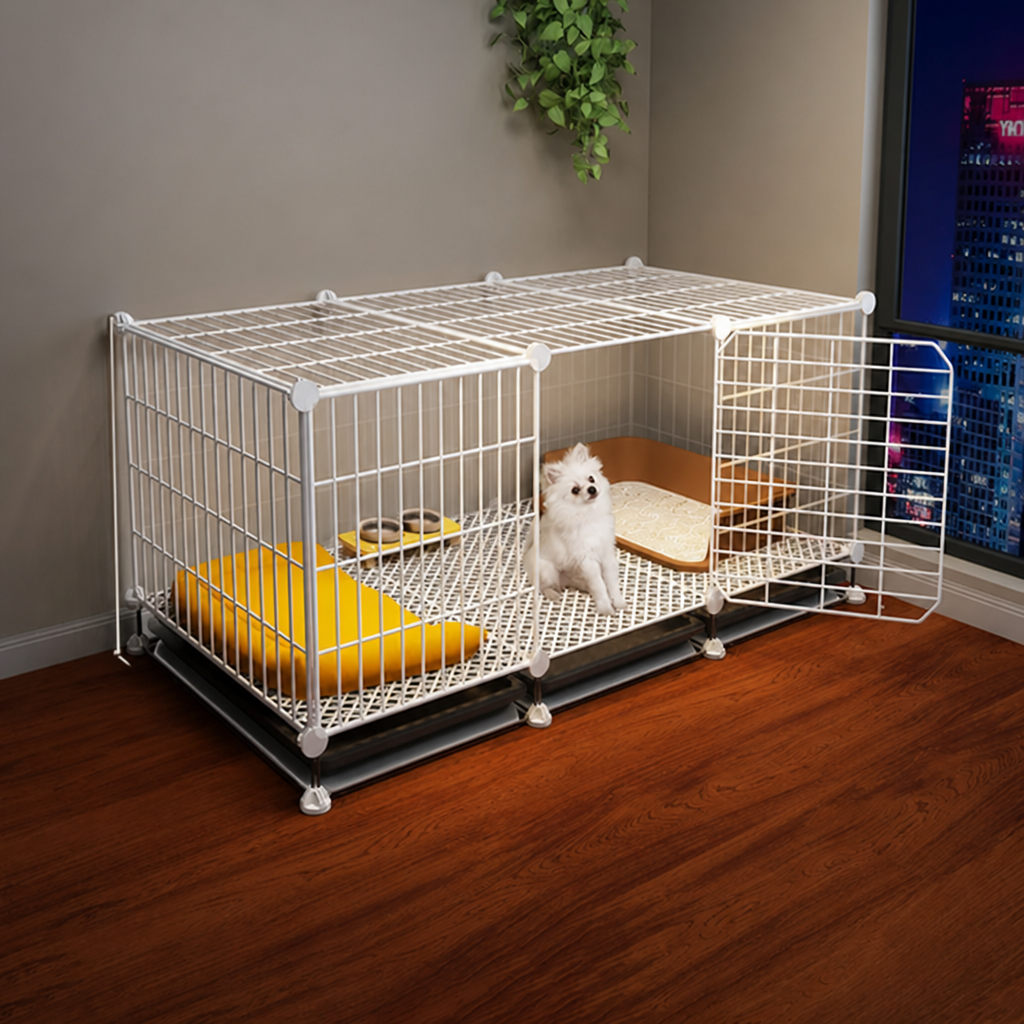 Ortekor Insulated & Separate Toilet Small Dog Kennel