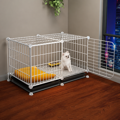 Ortekor Insulated & Separate Toilet Small Dog Kennel