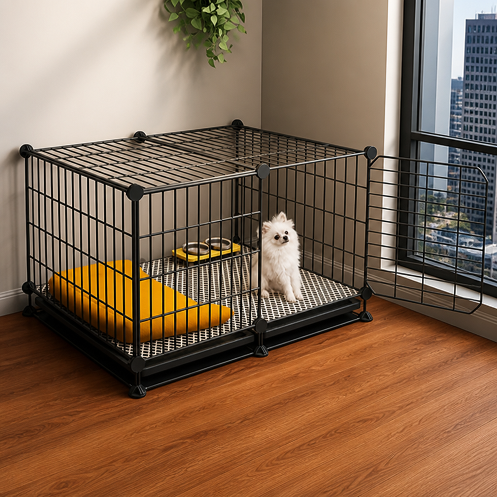 Ortekor Insulated & Separate Toilet Small Dog Kennel