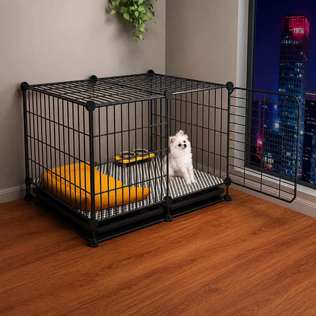 Ortekor Insulated & Separate Toilet Small Dog Kennel