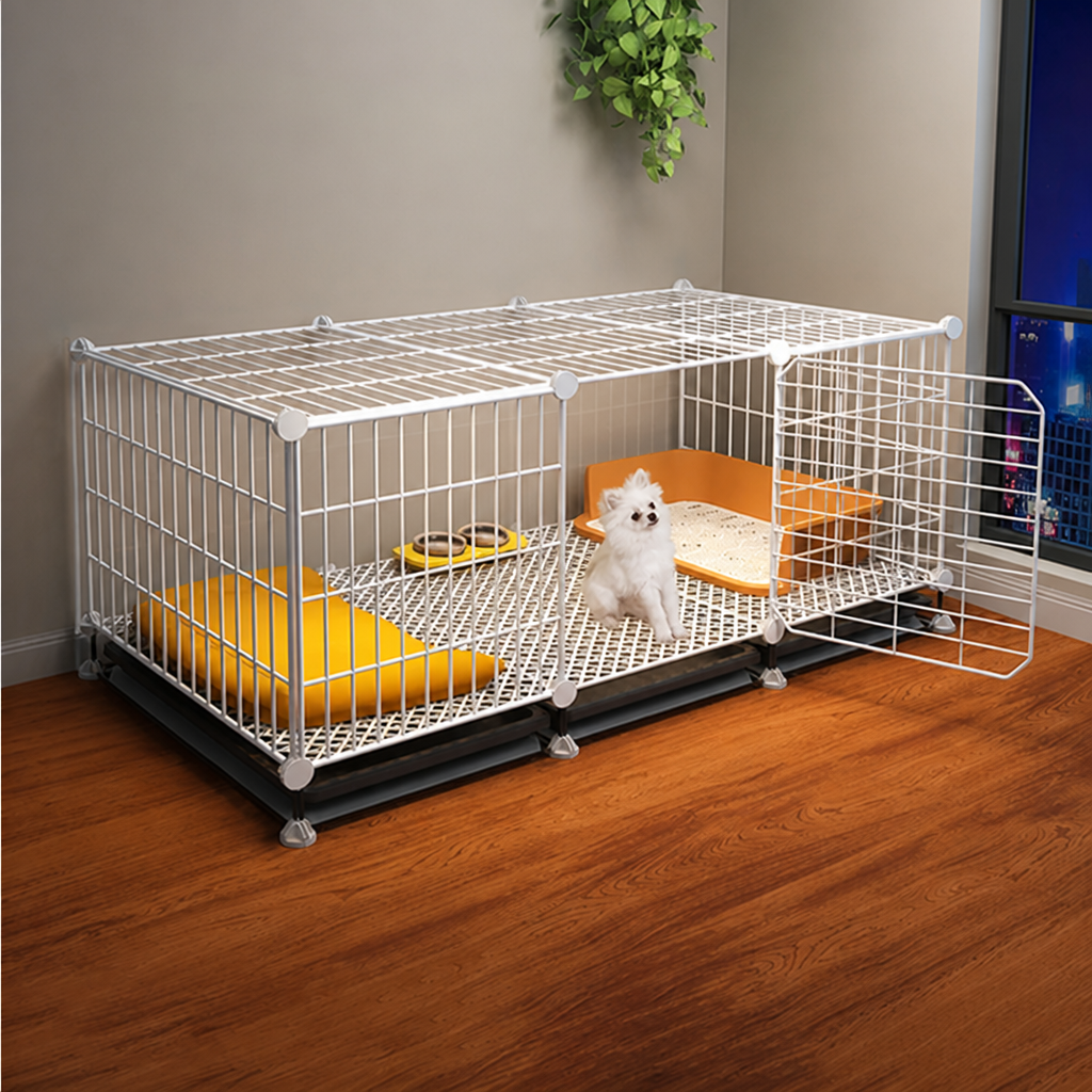 Ortekor Insulated & Separate Toilet Small Dog Kennel