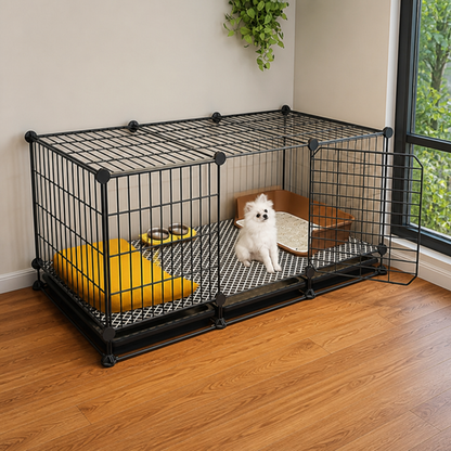Ortekor Insulated & Separate Toilet Small Dog Kennel
