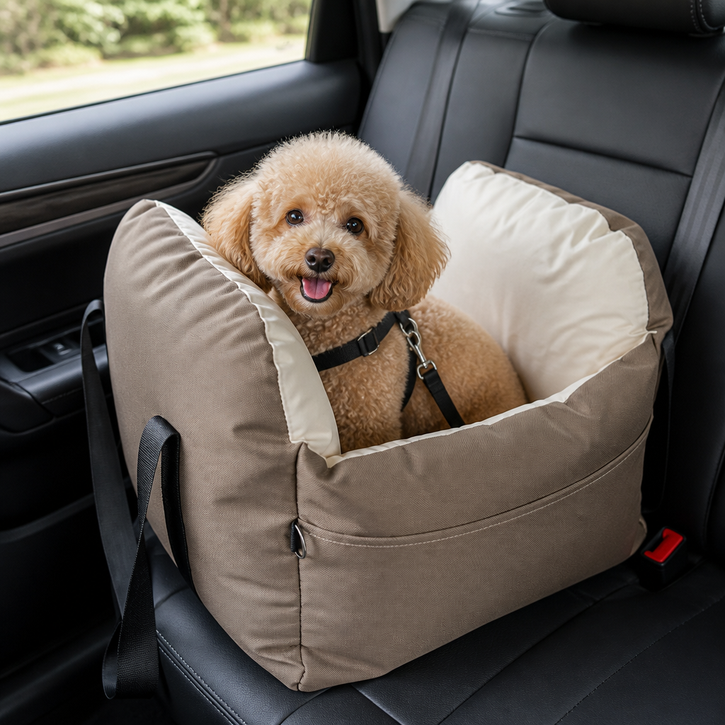 Ortekor Integrated Safety Belt & Washable Pet Car Seat (Universal)