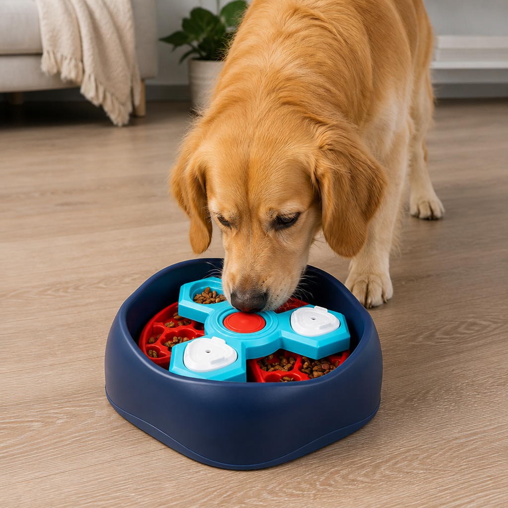 Ortekor Interactive Multi-Layer & Non-Slip Slow Feeder Bowl