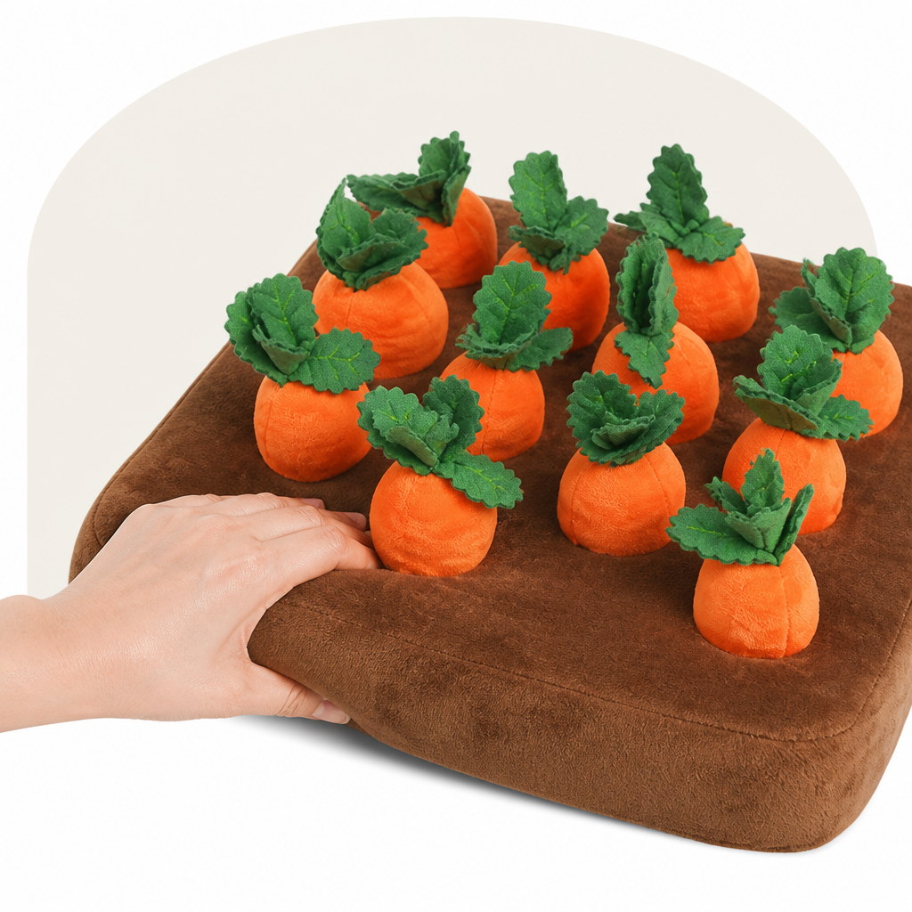 Ortekor Interactive Plush Carrot Snuffle Mat