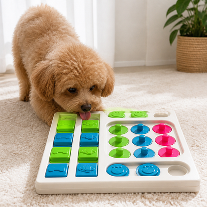 Ortekor Interactive Puzzle & Non-Slip Slow-Feeder Bowl