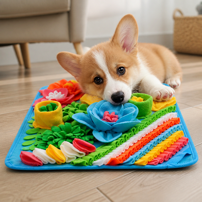 Ortekor Interactive Slow-Feeding Snuffle Mat (Machine-Washable)