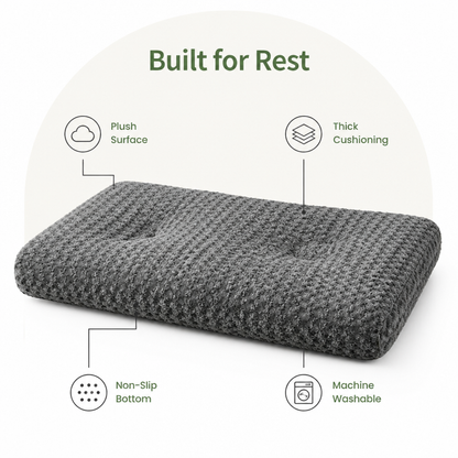 Ortekor Joint Support Plush Rose & Non-Slip Dog Bed (Washable)