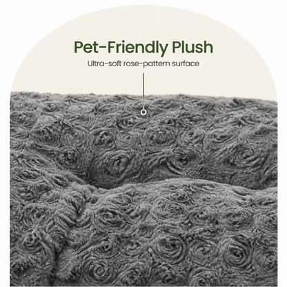 Ortekor Joint Support Plush Rose & Non-Slip Dog Bed (Washable)