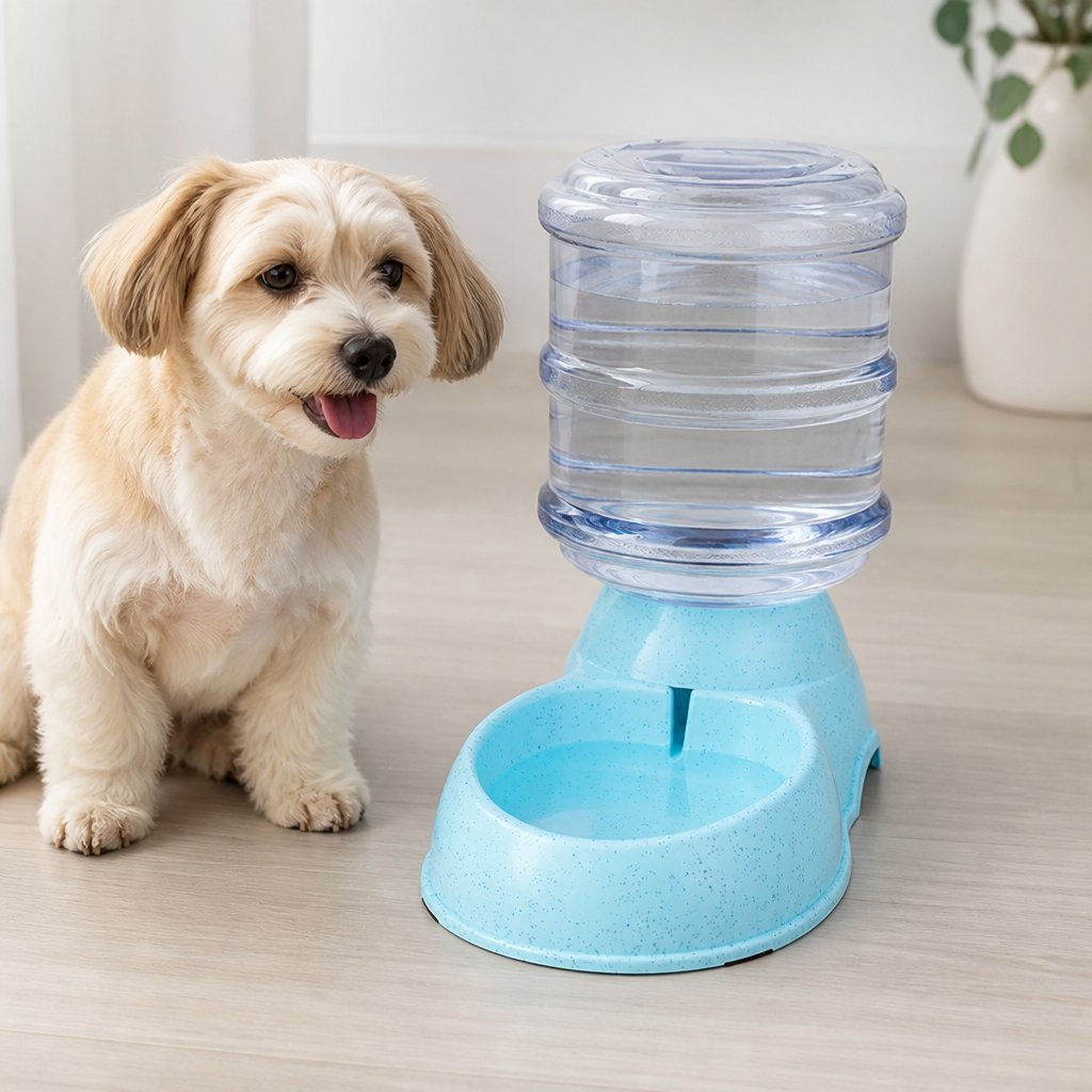 Ortekor Large Capacity Automatic Food & Water Feeder (Removable Bowls)