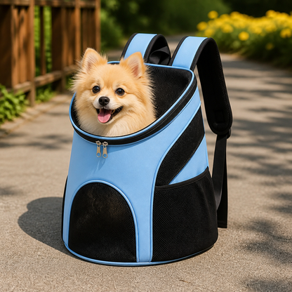 Ortekor Large Capacity & Breathable Mesh Dog Backpack (Foldable)