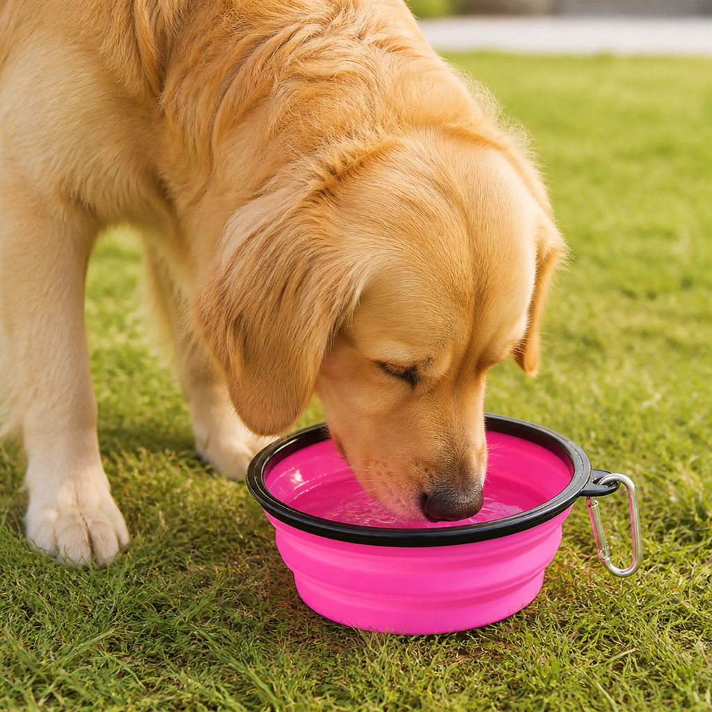 Ortekor Large Capacity Collapsible Travel Dog Bowl