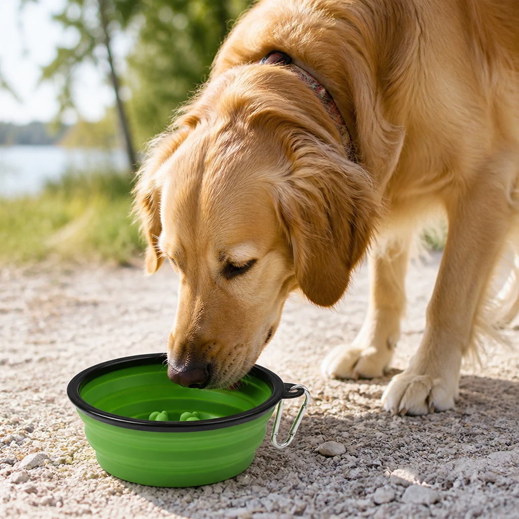 Ortekor Large Capacity Collapsible Travel Dog Bowl