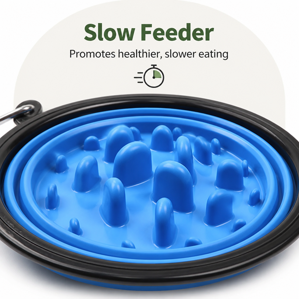Ortekor Large Capacity Collapsible Travel Dog Bowl