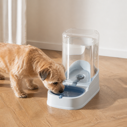 Ortekor Large Capacity Gravity-Fed Ceramic Pet Feeder & Water Dispenser