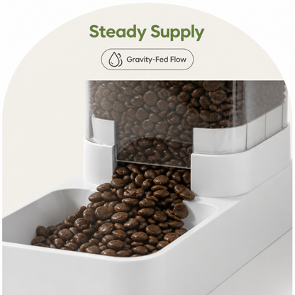 Ortekor Large-Capacity Gravity Pet Feeder & Waterer