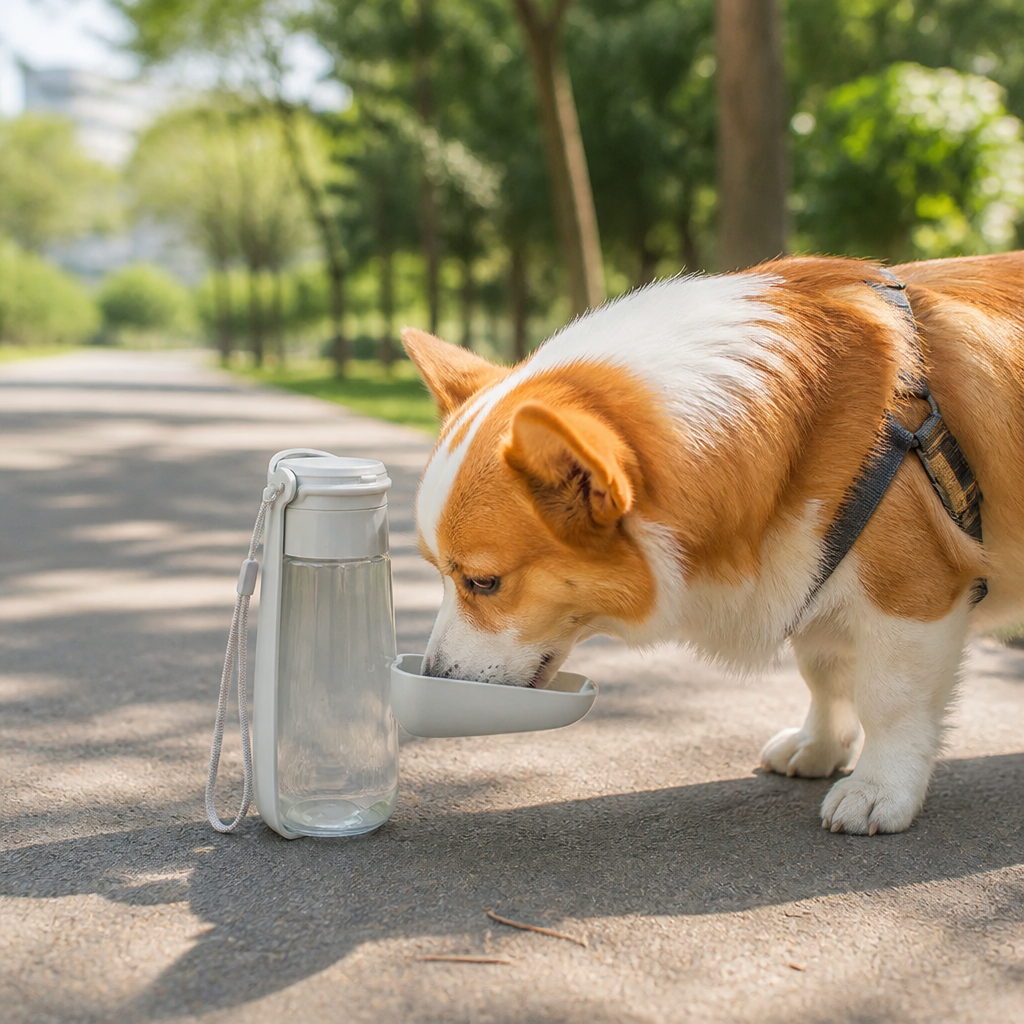 Ortekor Leak-Proof Foldable Pet Water Bottle