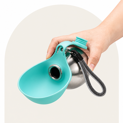 Ortekor Leak-Proof Stainless Steel & Silicone Travel Water Bottle
